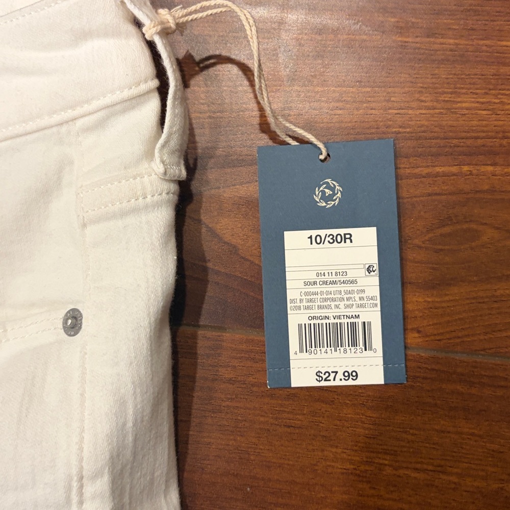 Universal Threads High Rise Skinny White Denim Jeans Size 10 NWT - Picture 6 of 12